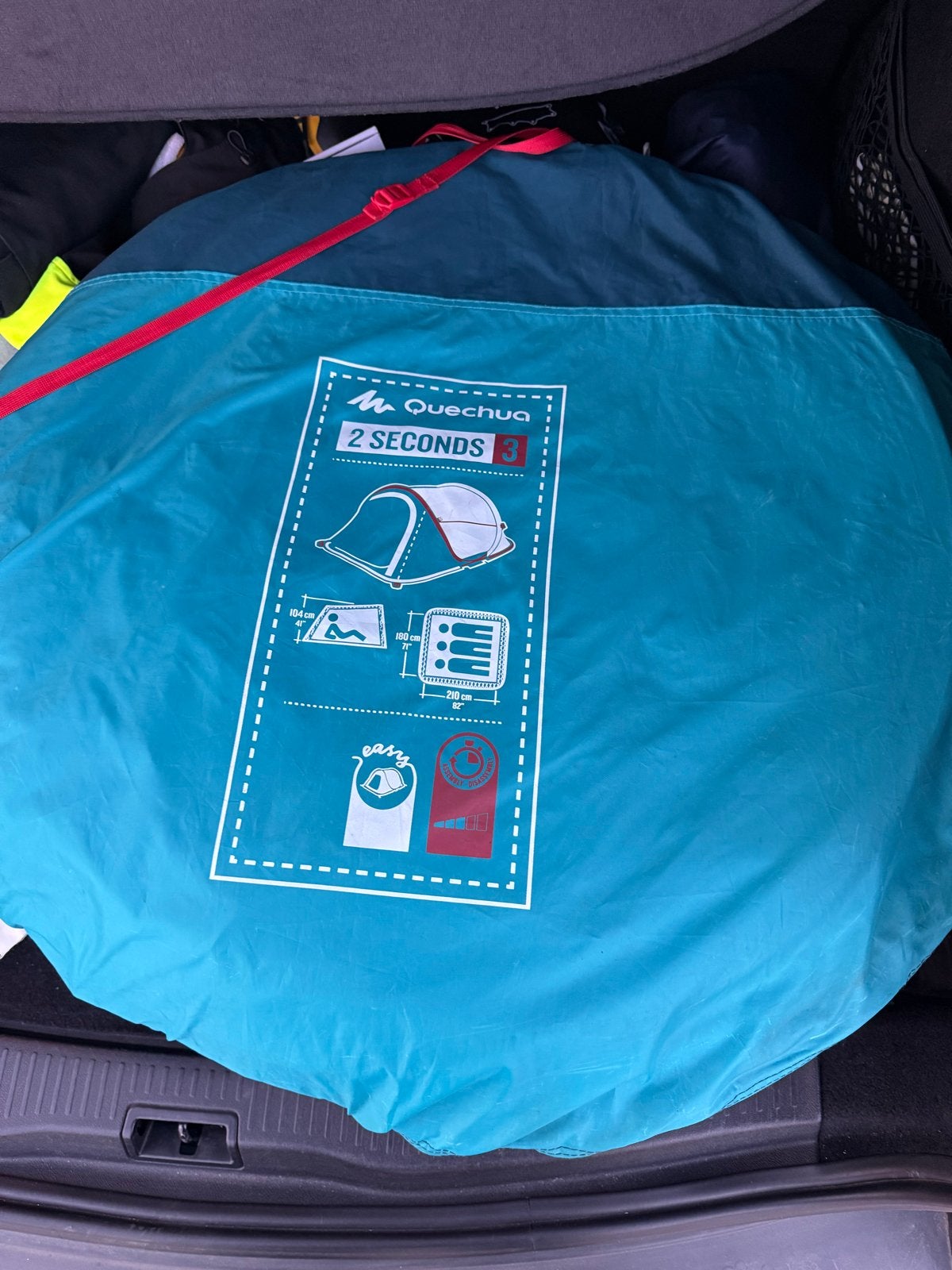 Quechua 2 Seconds 3 persoons tent, Ophalen, Zo goed als nieuw, Tot en met 3