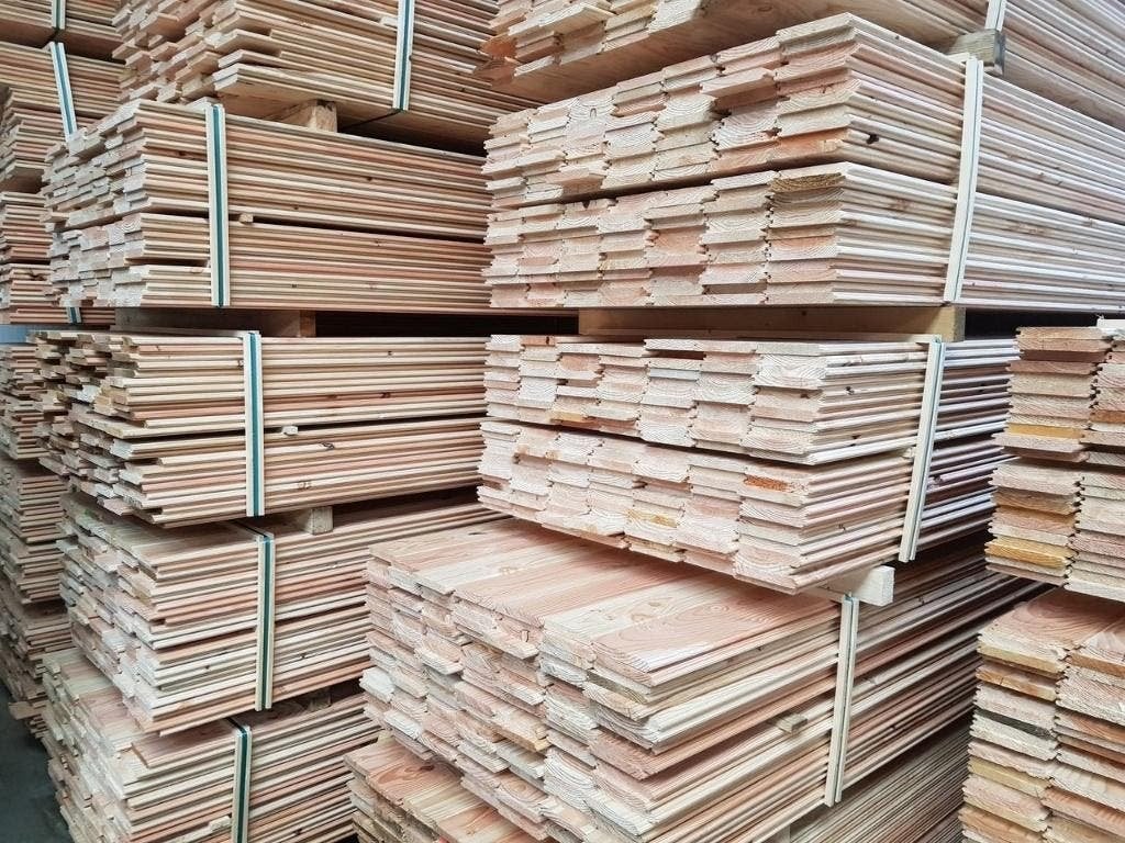 RESTPARKET; 90M2 MASSIEVE DOUGLAS VLOER LANGE LENGTES!, Ophalen, Nieuw, 75 m² of meer, Parket