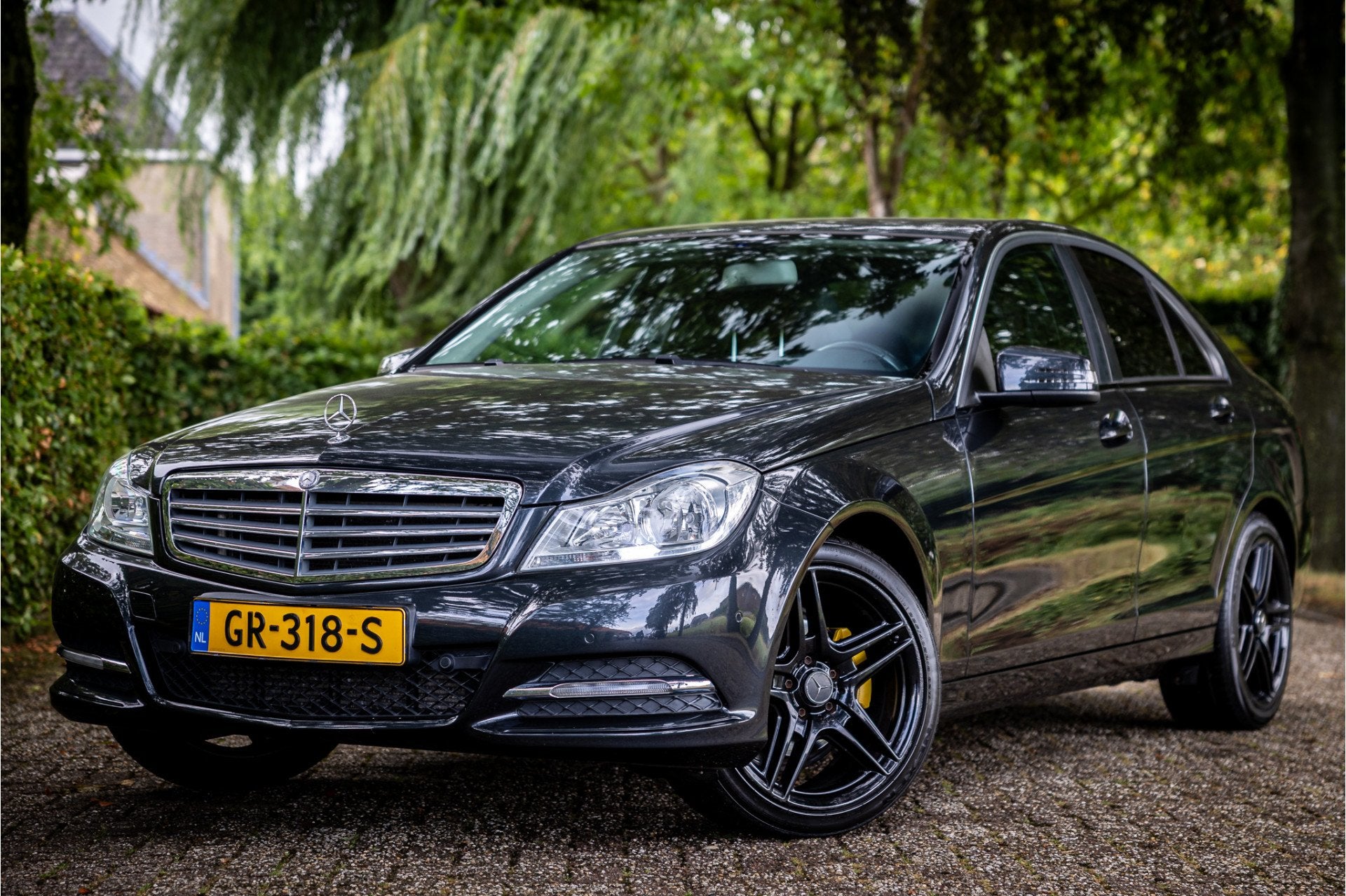 Mercedes-Benz C-Klasse 180 Avantgarde 18" Navi Bluetooth, Auto's, Zwart, 1595 cc, Sedan, 17 km/l