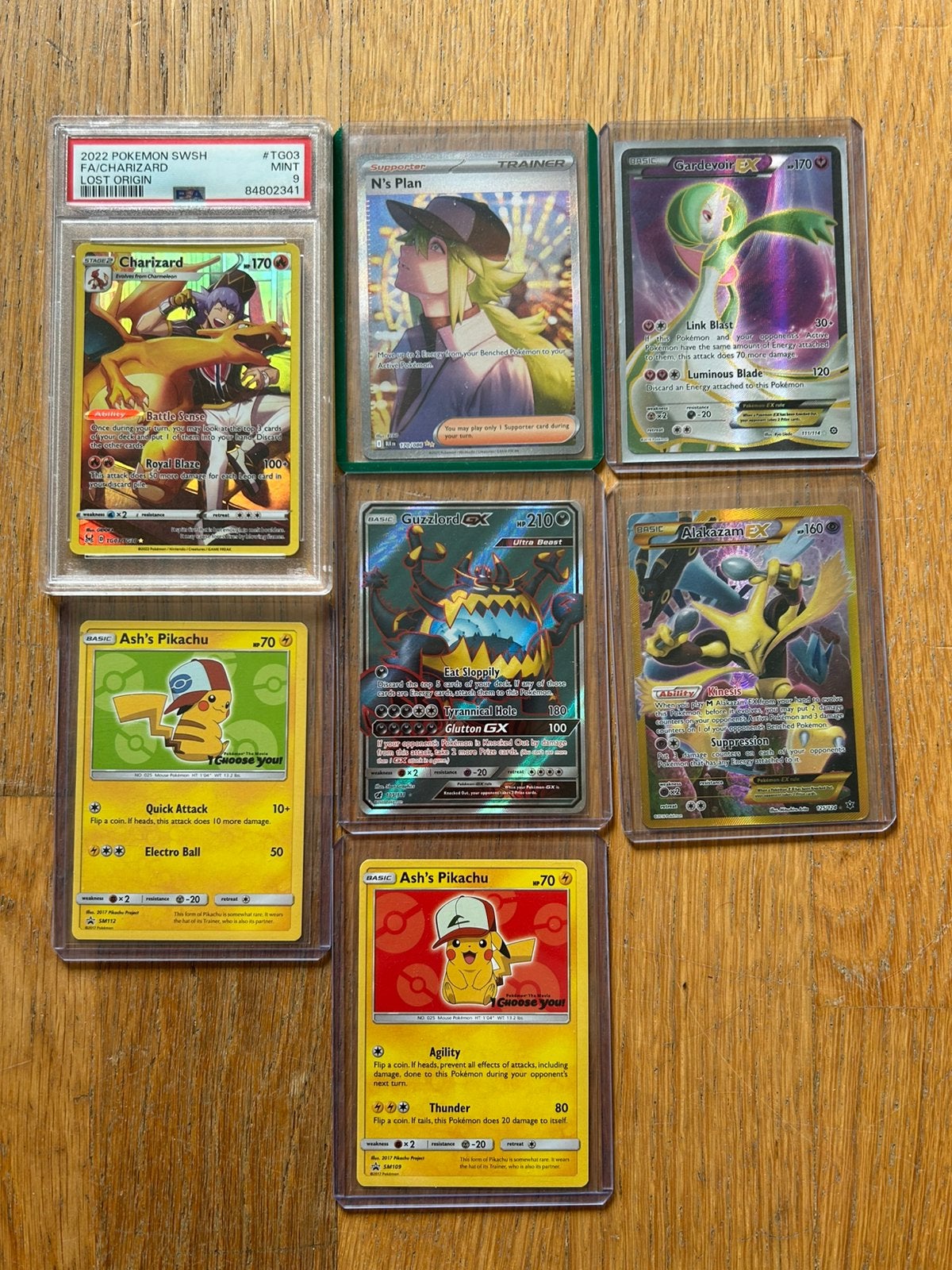 Pokemonkaarten - charizard, pikachu, alakazam, N’s plan., Ophalen of Verzenden, Zo goed als nieuw, Meerdere kaarten