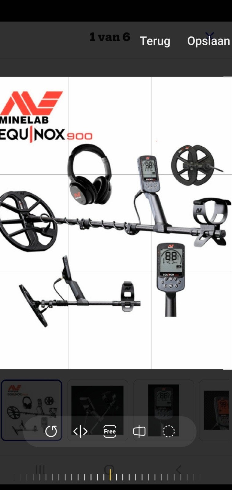 Minelab Equinox 900 Metaaldetector - Nieuwstaat, Ophalen, Meer dan 30 cm, Zo goed als nieuw, Minelab