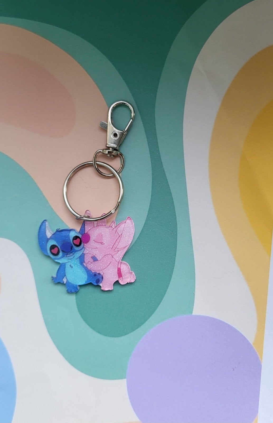 Stitch & Angel Sleutelhanger - Disney Lilo & Stitch, Ophalen of Verzenden, Nieuw, Knuffel of Figuurtje