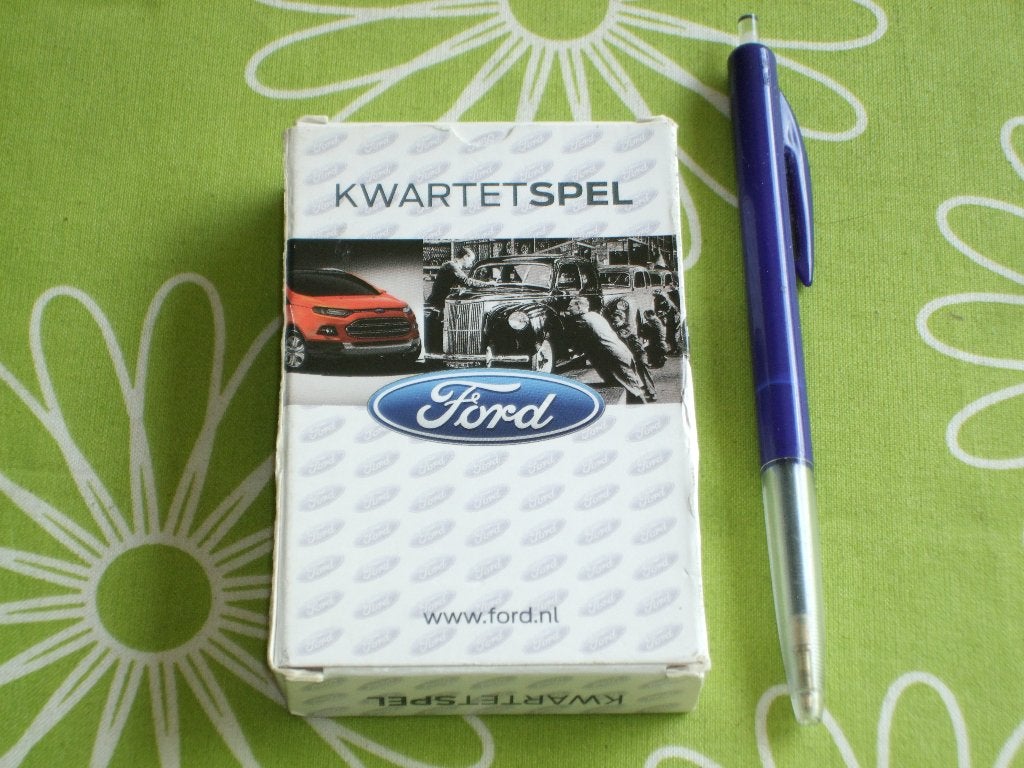 Ford kwartet spel - met de kaarten nieuw in seal, Ophalen of Verzenden, Zo goed als nieuw, Kwartet(ten)