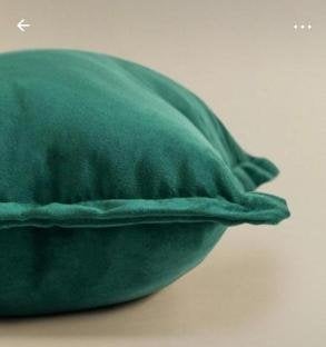 Sklum 2x kussens emerald green fluwelen vierkant zacht, Overige merken, Rugkussen, Vierkant, Ophalen of Verzenden