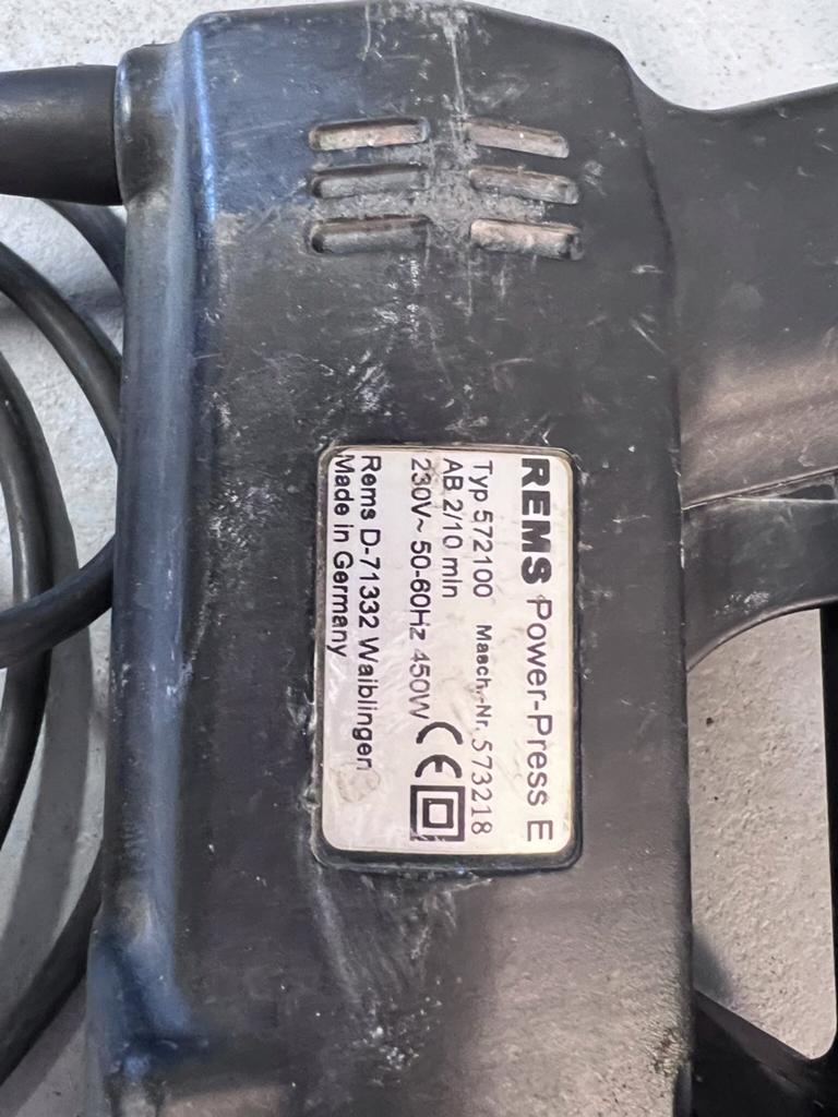 REMS Power Press E, Doe-het-zelf en Verbouw, Gereedschap | Handgereedschap, Ophalen, Gebruikt
