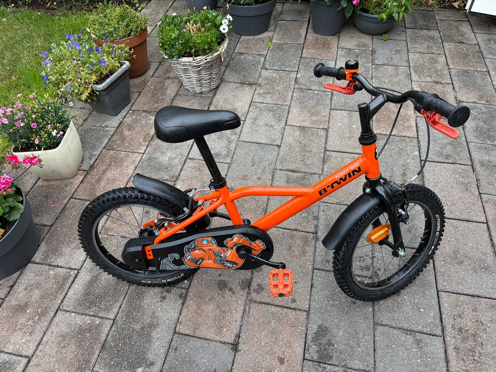 Leuke kinderfiets van 4 tot 7, Fietsen en Brommers, Ophalen, Gebruikt, Velgrem, Minder dan 16 inch