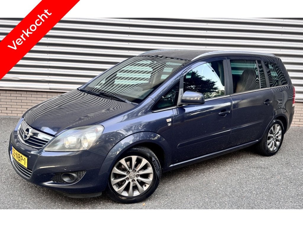 Opel Zafira 1.8 111 Years Ed. 7 Persoons (bj 2010), Auto's, Gebruikt, 4 cilinders, Blauw, 750 kg