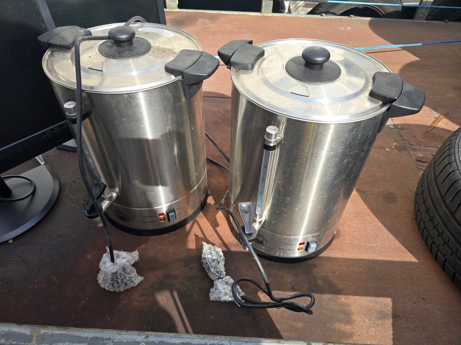 METRO PROFESSIONAL Koffie percolator 2 stuks, Ophalen, Zo goed als nieuw, Rvs
