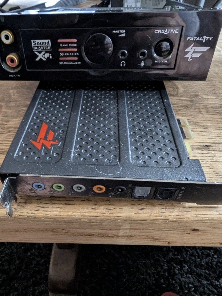 creative fatalty1  20 euro, Computers en Software, Geluidskaarten, Ophalen of Verzenden, Gebruikt, Creative Sound Blaster