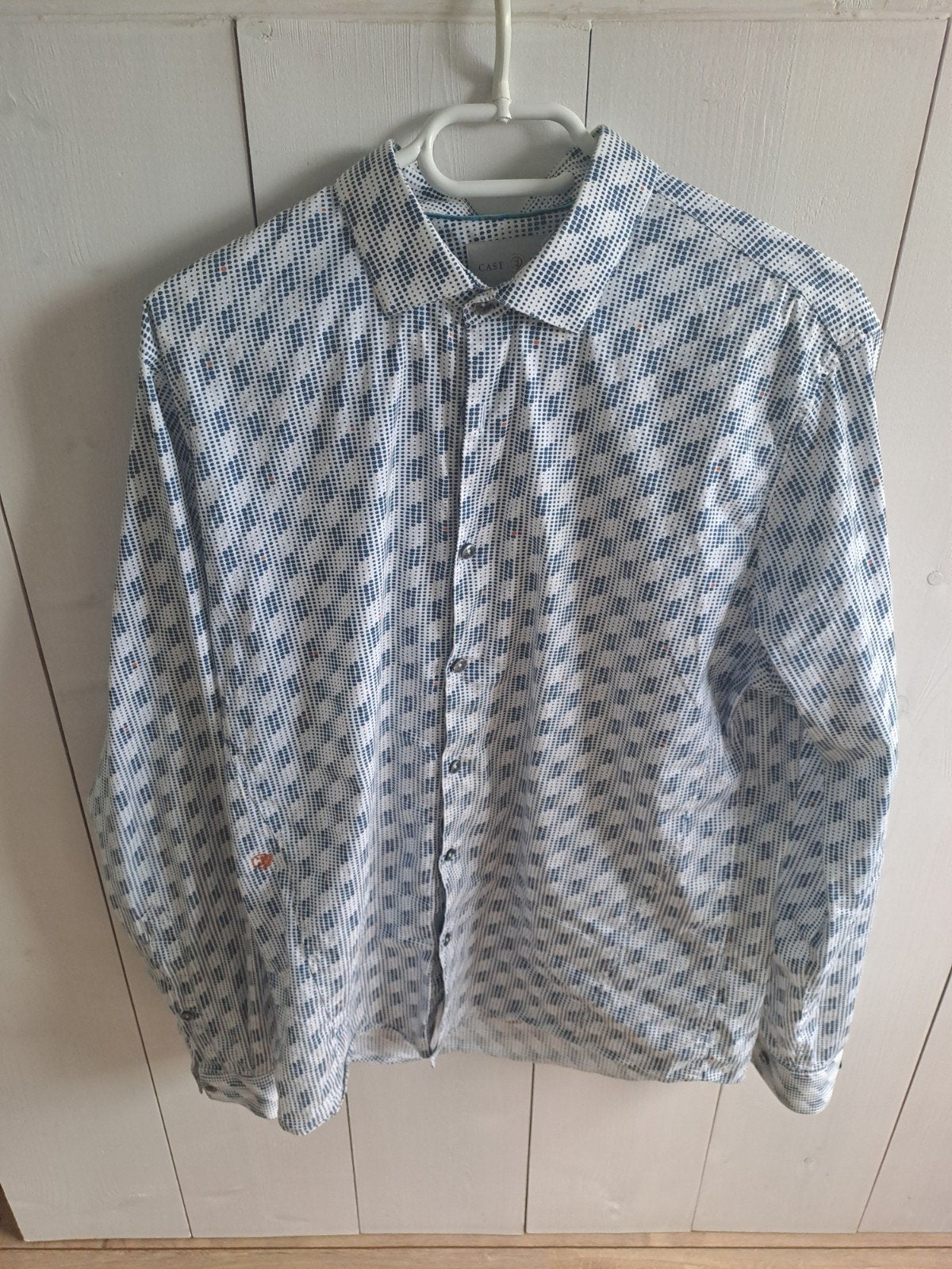 Cast Iron Blouse Maat L 3 stuks- Stijlvol en Comfortabel, Blauw, Ophalen of Verzenden, Zo goed als nieuw, Halswijdte 41/42 (L)