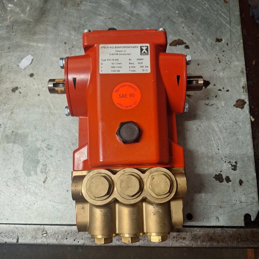 Speck Kolbenpumpe P21/16-200 Hogedruk Plunjerpomp 200 Bar, Ophalen, Speck, Info@speck.nl, Stationspoort 10 Zevenaar