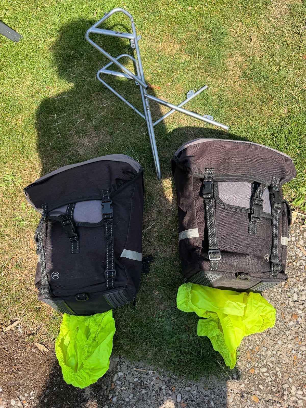 Gazelle Fietstassen met bagagedrager en regenhoezen, Ophalen of Verzenden, Gebruikt