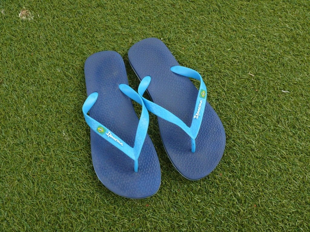 IPANAMA slippers maat 43 / 44 heren, Slippers, Blauw, Ophalen of Verzenden, Zo goed als nieuw