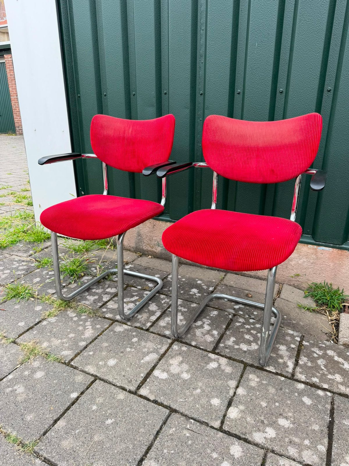 De Wit | Vintage Sledestoel 3011, Ophalen, Zo goed als nieuw, Wit, Twee