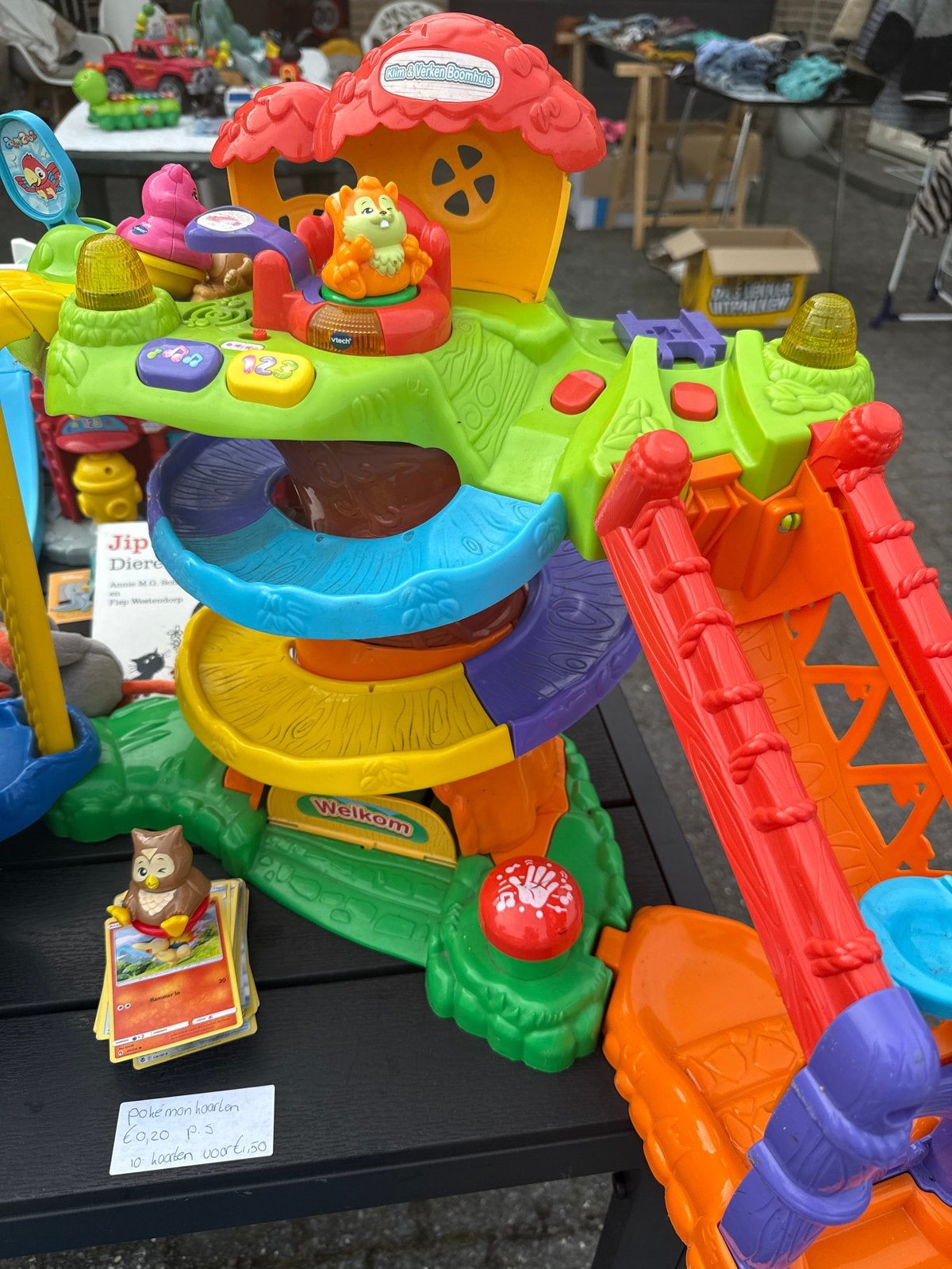 VTech Klim en Verken Boomhuis met 4 tuimeldiertjes, Ophalen of Verzenden, Gebruikt, Overige typen, Met geluid