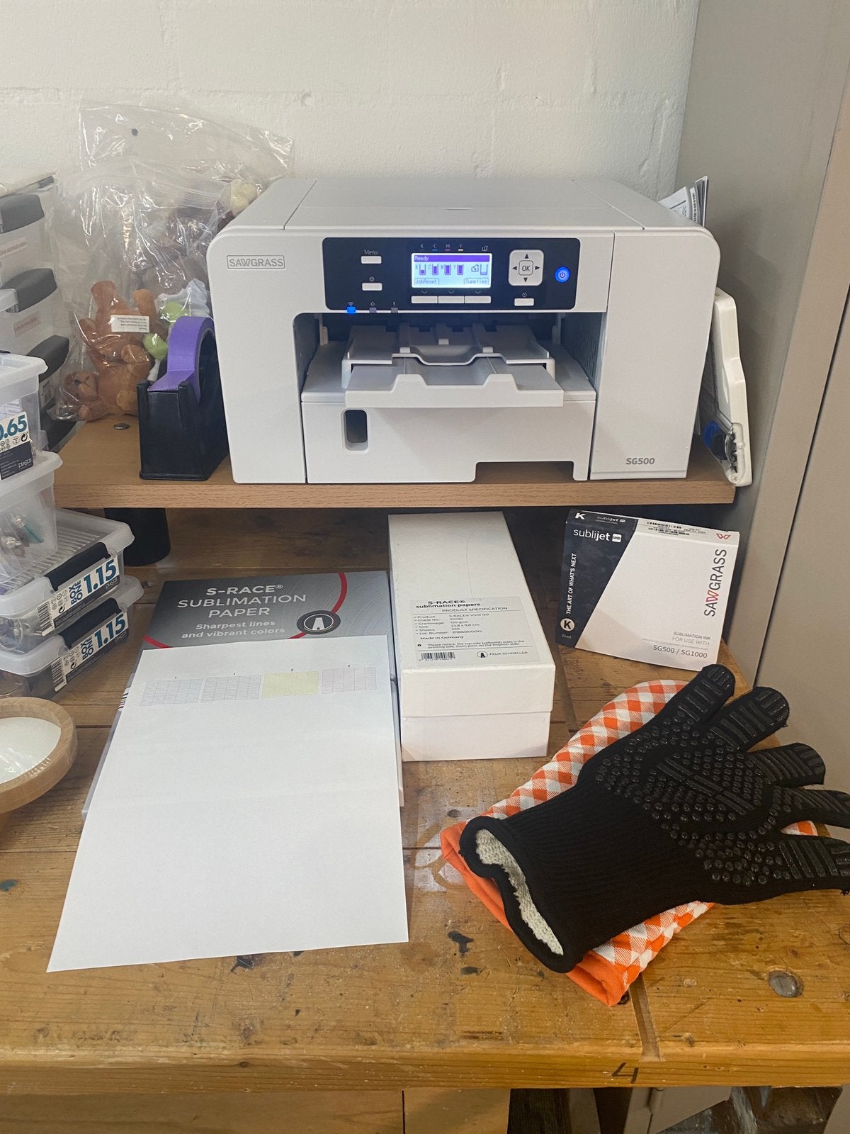 Sublimatieprinter Sawgrass sg500 met nieuwe inkt en papier, Hobby en Vrije tijd, Ophalen, Zo goed als nieuw