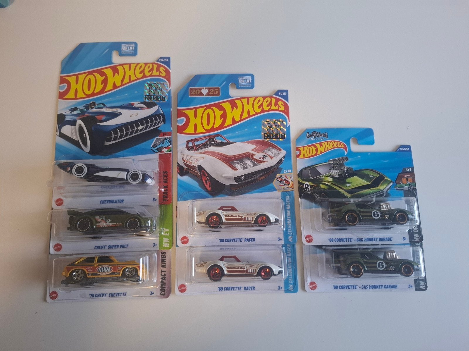 Hot Wheels Corvette mainlines 1/5, Ophalen of Verzenden, Nieuw, Auto