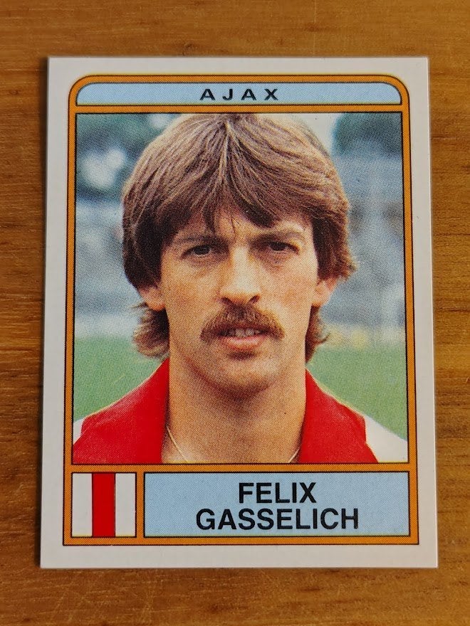 Panini 1984 - Ajax - FELIX GASSELICH - #15 - ongebruikt, Verzenden, Zo goed als nieuw, Sticker
