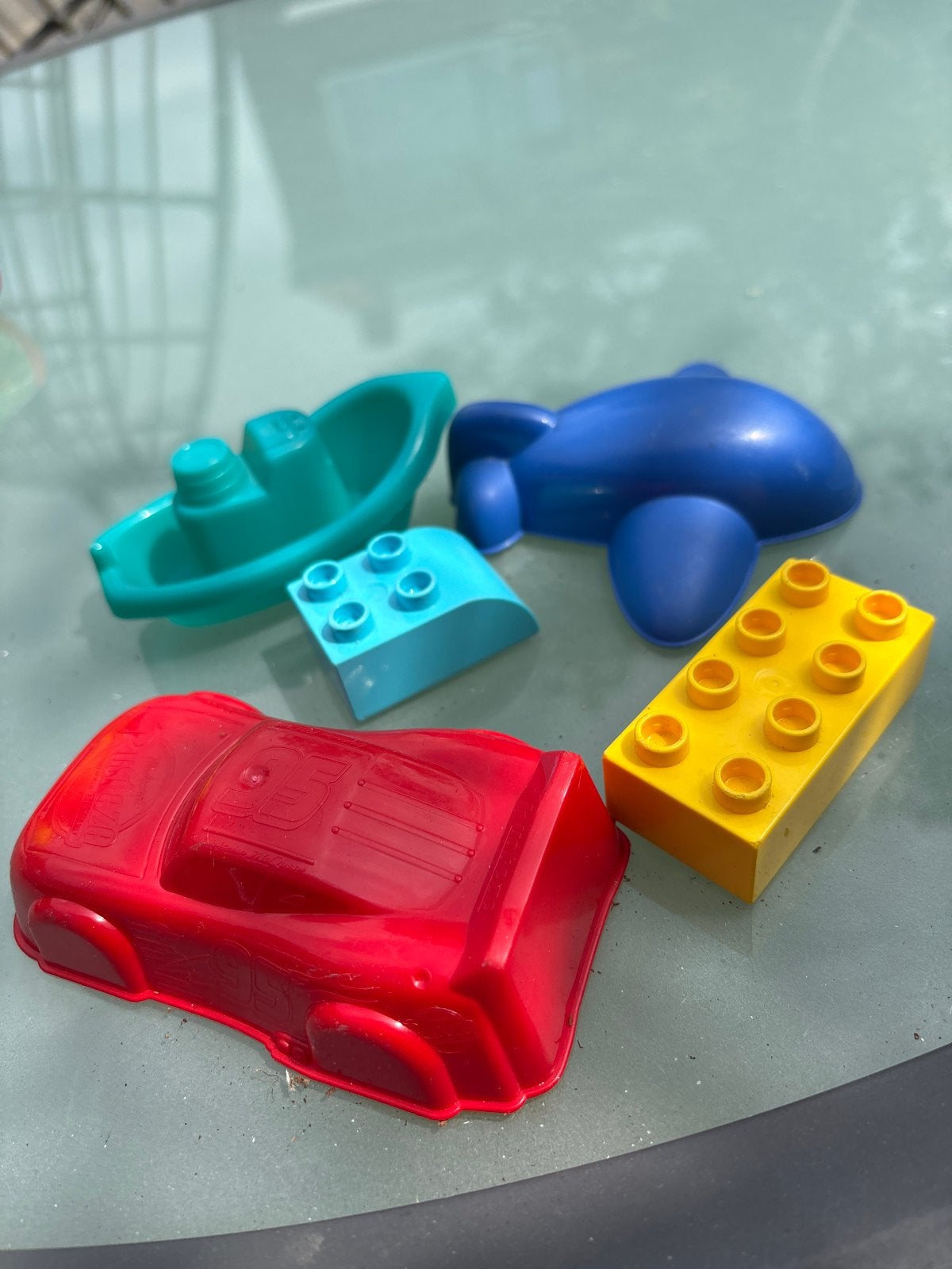 Zandvormpjes en bouwblokken set, Ophalen of Verzenden, Gebruikt, Overige merken