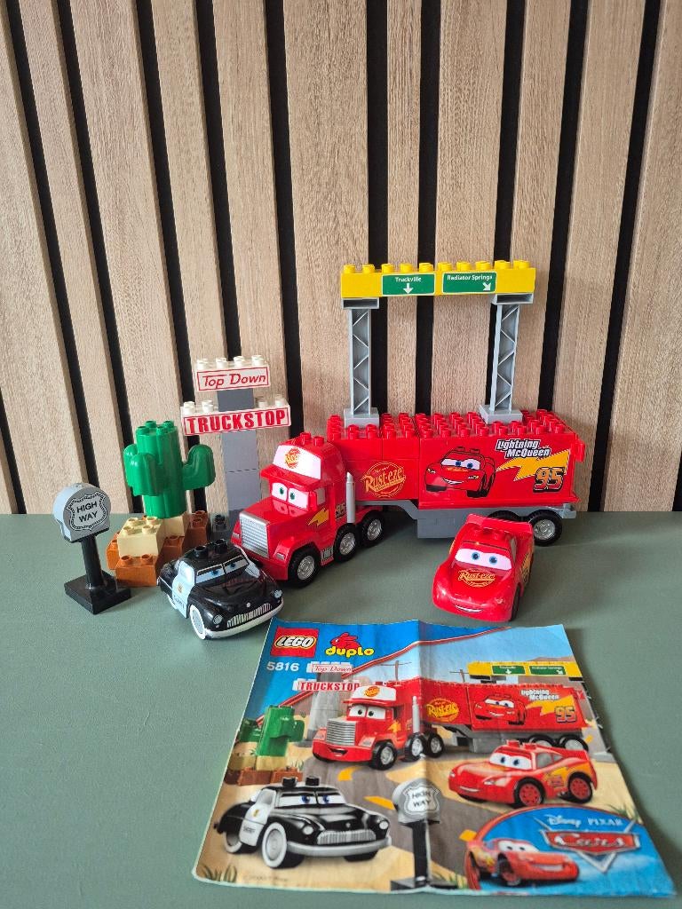 5816 duplo cars, Kinderen en Baby's, Speelgoed | Duplo en Lego, Ophalen of Verzenden, Zo goed als nieuw, Complete set, Duplo