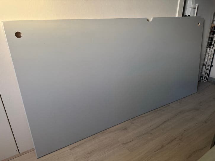 Gratis - Multiplex bureaublad 210x100 cm, Huis en Inrichting, Ophalen, Kabelgoot, Gebruikt, Hout