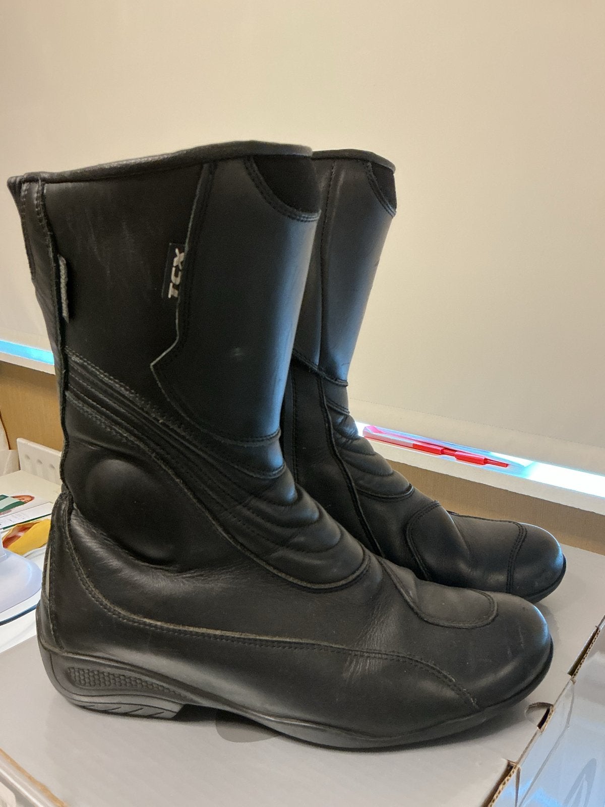 TCX motorlaarzen - Zwart - Maat 40- Zo goed als nieuw, Ophalen of Verzenden, Zo goed als nieuw, Zwart, Boots