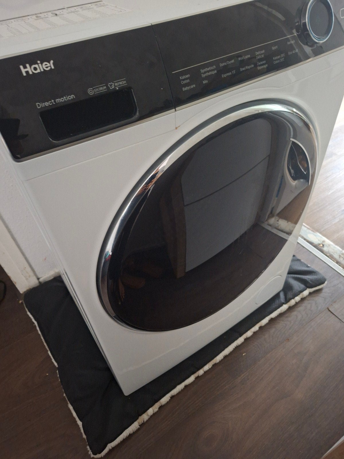 Hier wasmachine, Ophalen, Gebruikt, 1200 tot 1600 toeren, 85 tot 90 cm