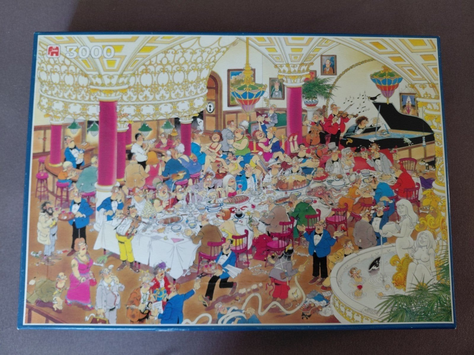 Jan van Haasteren puzzel 3000 stukjes de bruiloft, Hobby en Vrije tijd, Denksport en Puzzels, Ophalen, Meer dan 1500 stukjes, Zo goed als nieuw