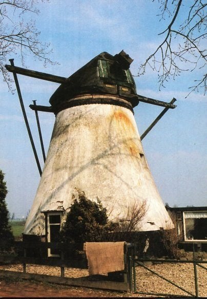 (ZH029) Ansichtkaart Alblasserdam Souburgse Molen 1999, Ophalen of Verzenden, 1980 tot heden, Ongelopen, Zuid-Holland