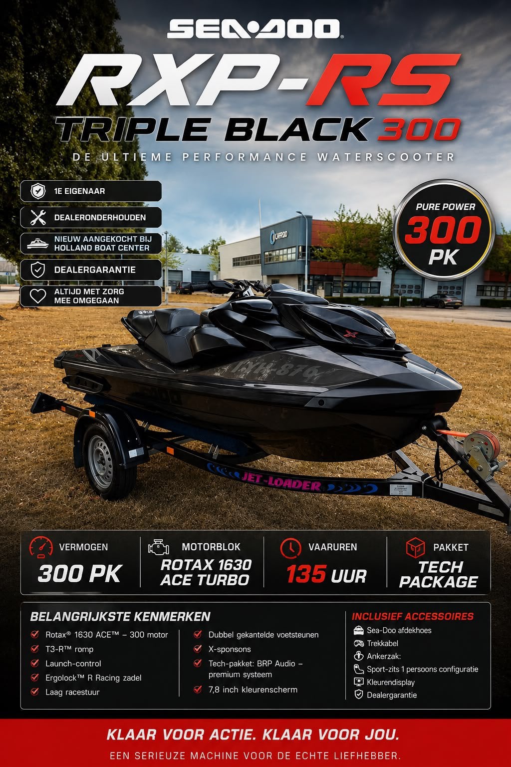 Seadoo Rxp 300 Tech Package Garantie!, Watersport en Boten, Jetski's en Waterscooters, Ophalen of Verzenden, Zo goed als nieuw