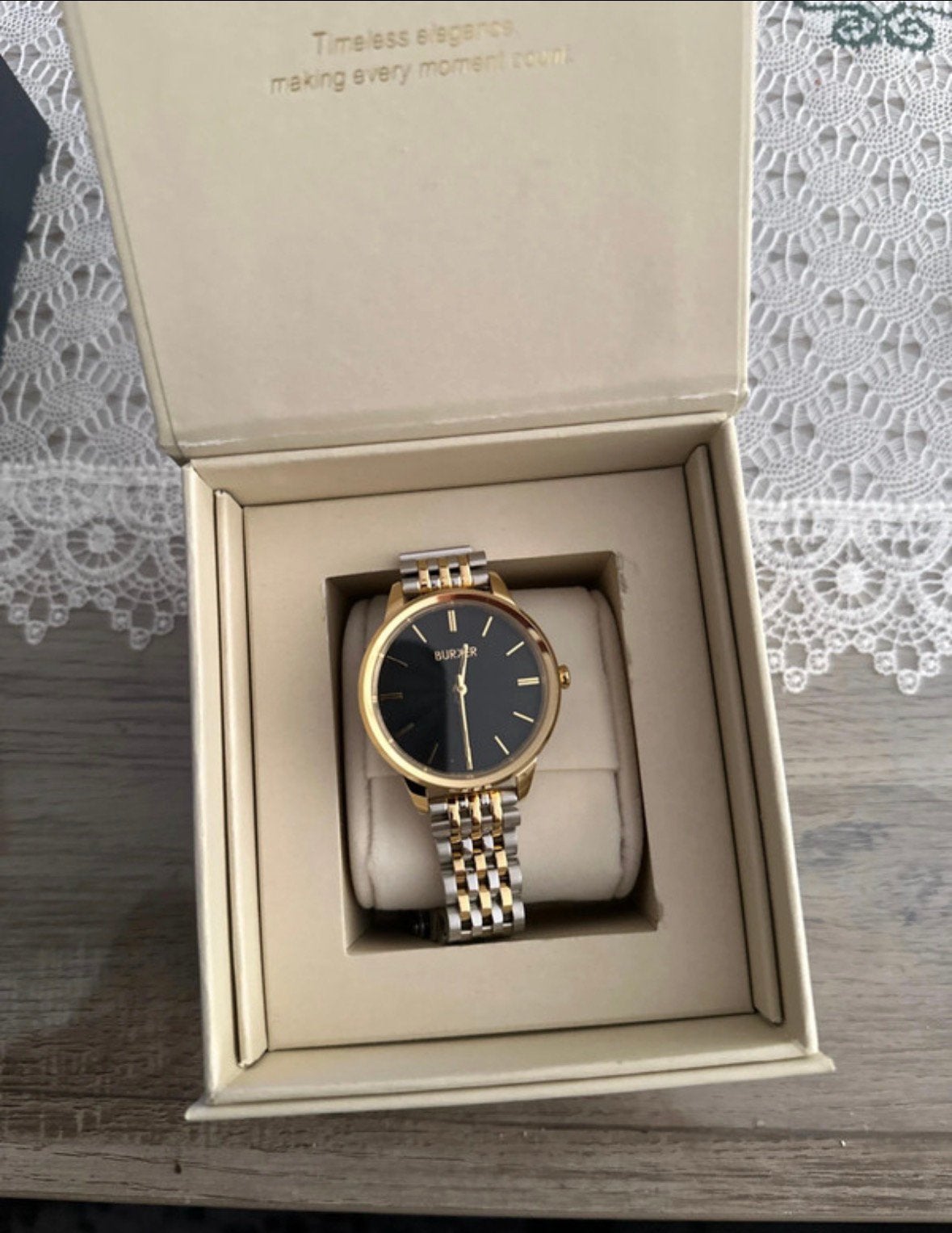 Burker horloge unisex, Sieraden, Tassen en Uiterlijk, Horloges | Dames, Overige merken, Polshorloge, Nieuw, Ophalen of Verzenden