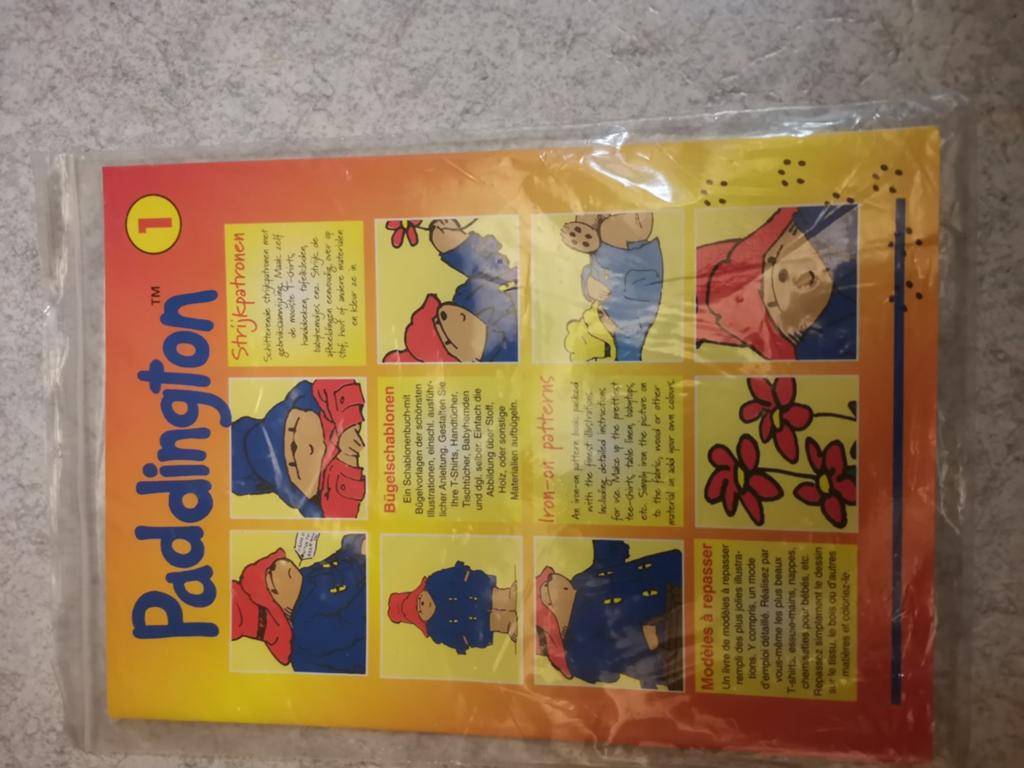 Paddington Strijkpatronen - Knutselset, Geschikt voor stof, Dieren, Nieuw, Meerkleurig