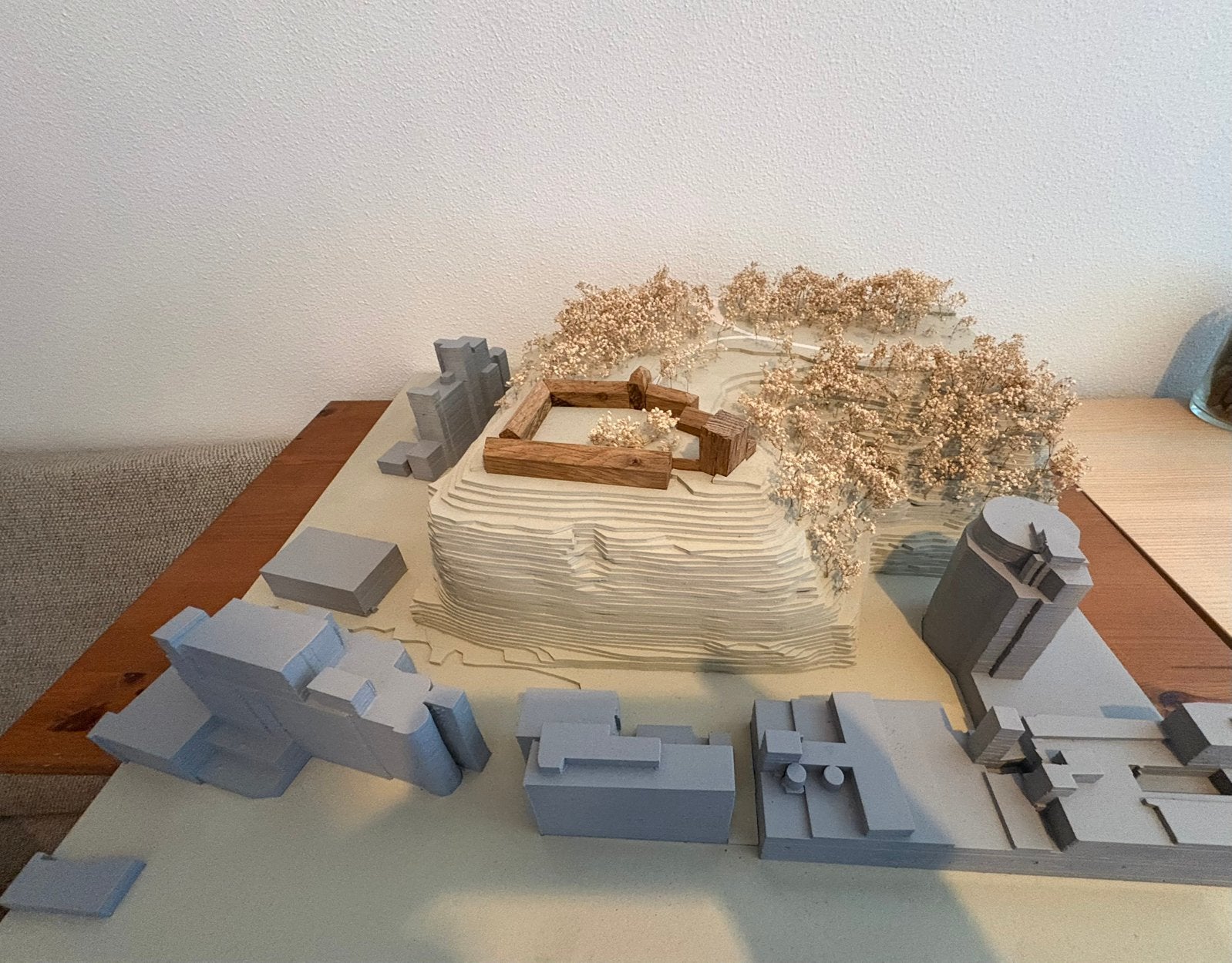 Maquette Pietersberg Maastricht op schaal - handgemaakt, Ophalen, Zo goed als nieuw