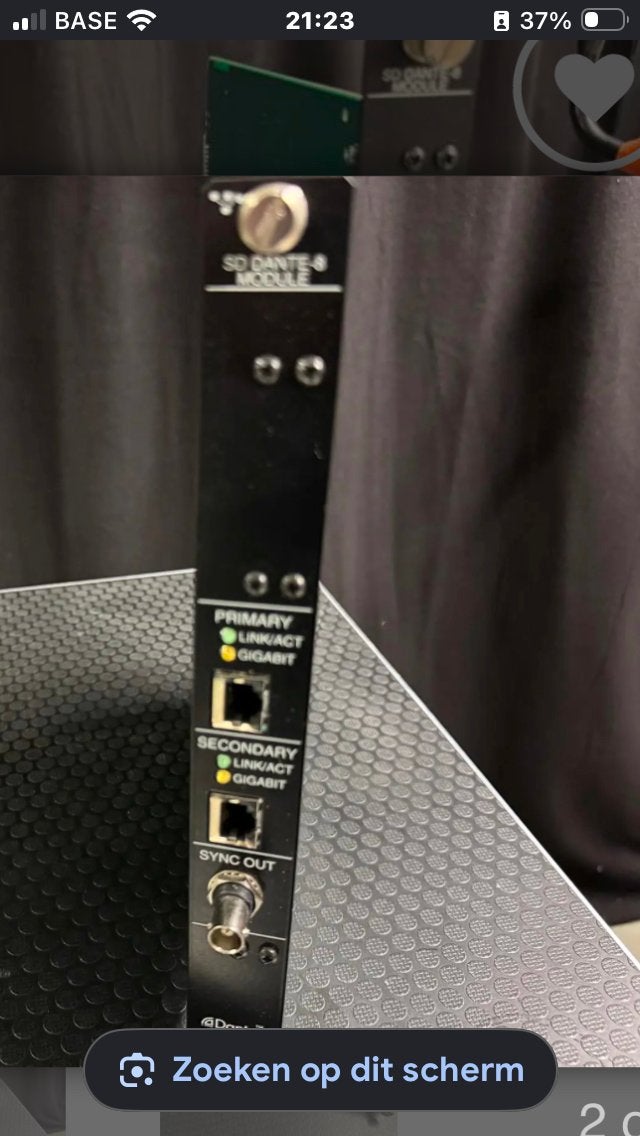 SD Dante Module - Audinate Dante Audio Netwerkkaart, Muziek en Instrumenten, Ophalen of Verzenden, Zo goed als nieuw