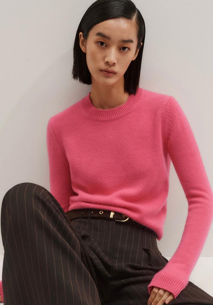 JOSEPH 100% Cashmere Rose Pink Jumper Sweater Trui Vest XS, Ophalen of Verzenden, Zo goed als nieuw, Maat 34 (XS) of kleiner, Roze