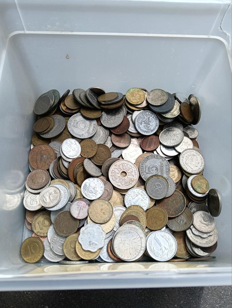 Bakje verschillende munten, Ophalen, Overige landen, Losse munt