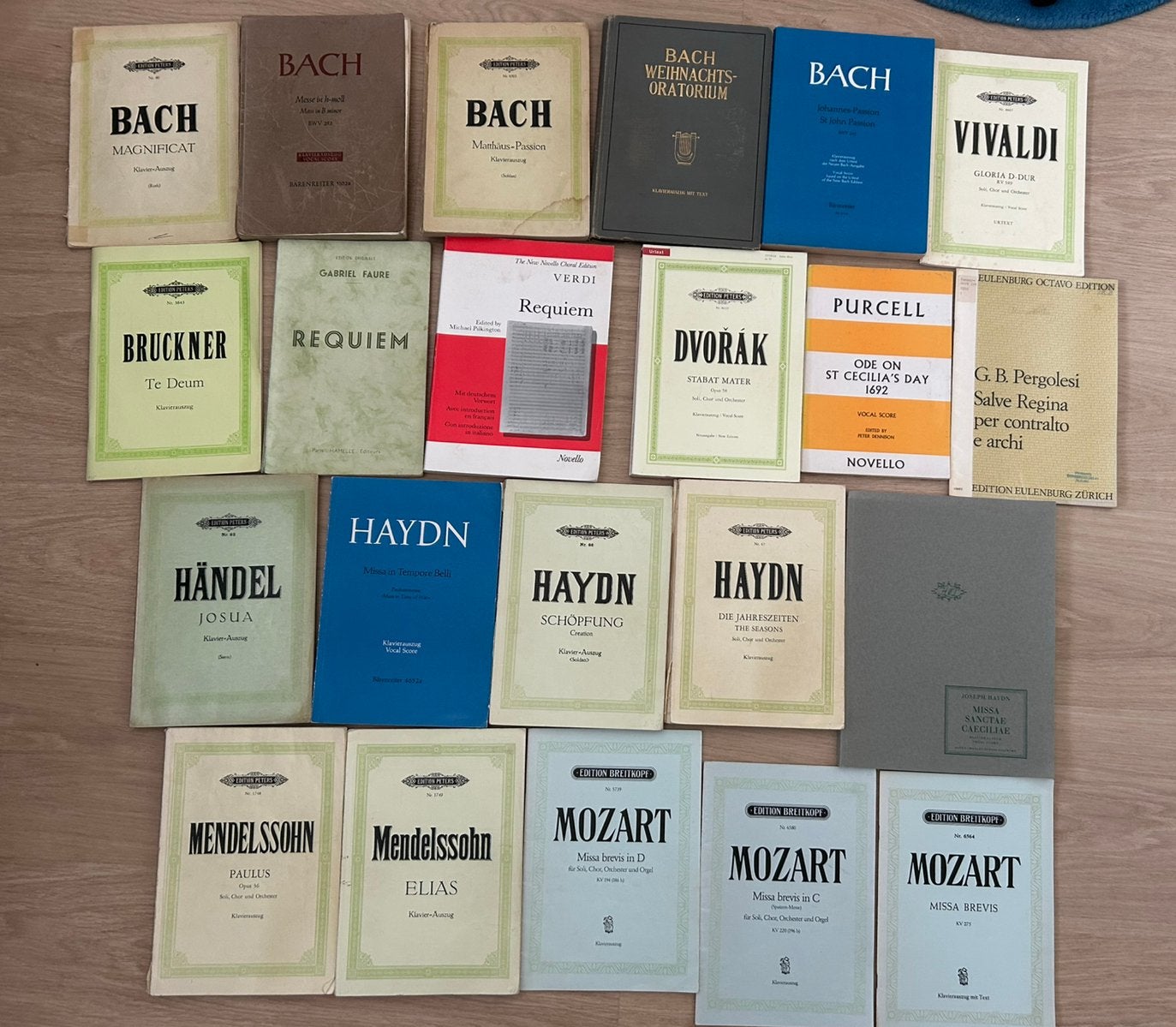 Veel oratorium- piano-uittreksels, Piano, Klassiek, Overige soorten, Ophalen of Verzenden