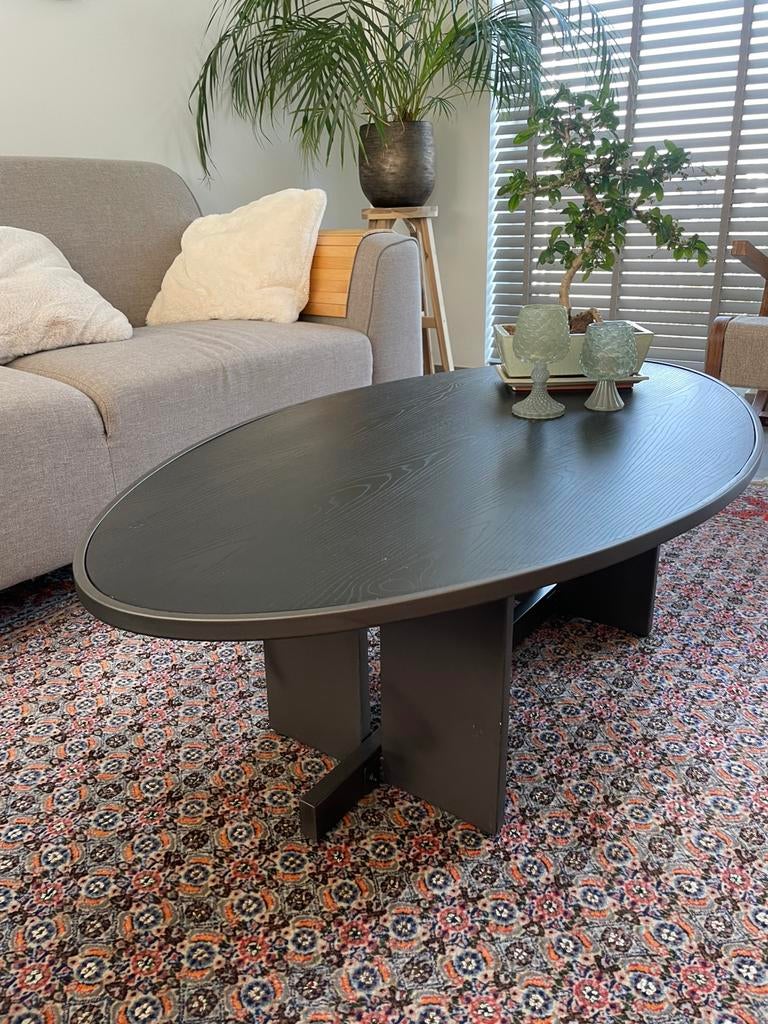 Zwarte PTMD salontafel, Ophalen, 50 tot 100 cm, Zo goed als nieuw, Metaal