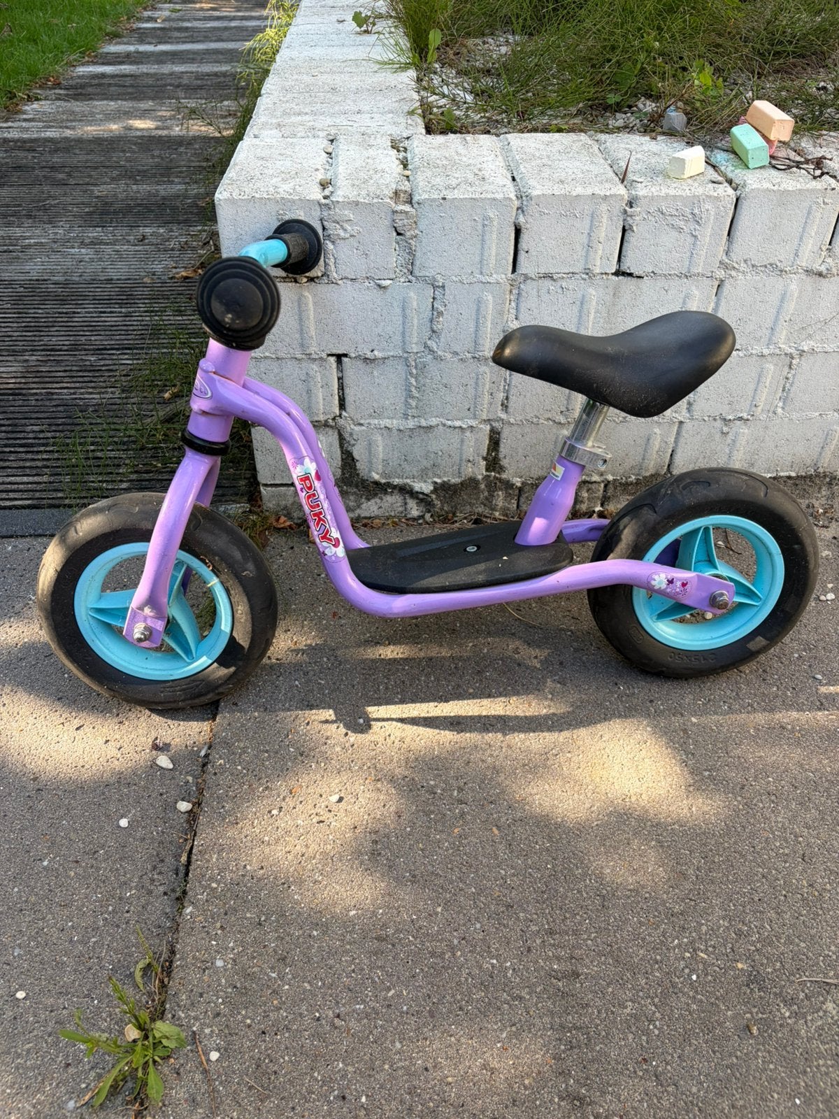 Puky LR M Loopfiets - Paars / Lilac met Blauwe Velgen, Ophalen, Gebruikt, Loopfiets
