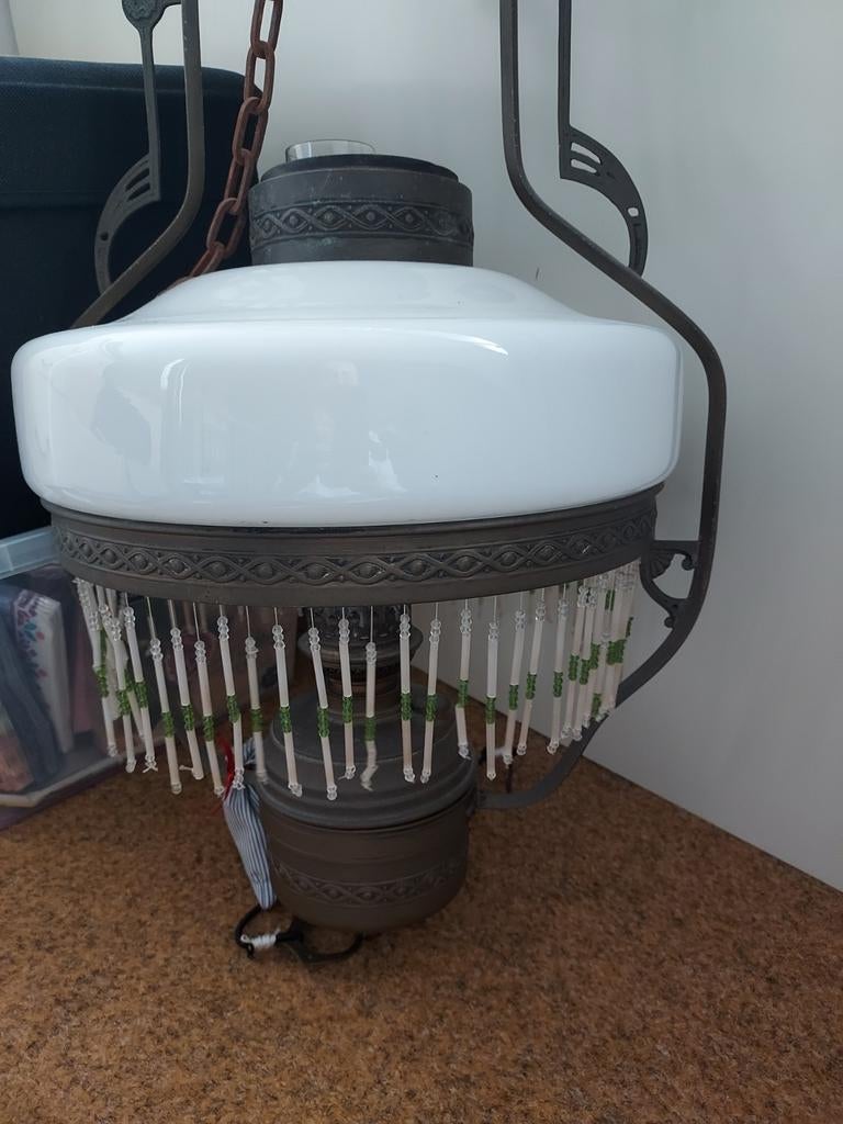 Olie hanglamp, Ophalen