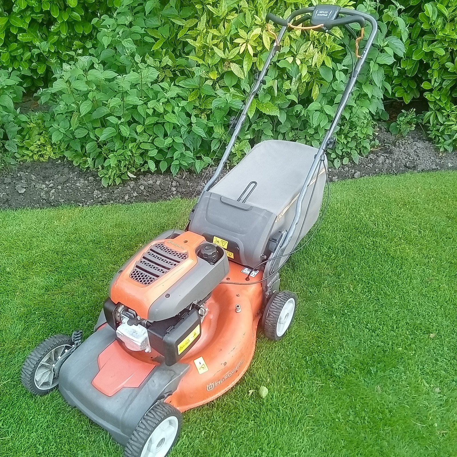 Husqvarna grasmaaier zelfrijdend mulch benzine maaier, Ophalen, Cirkelmaaier, Versnellingen, Gebruikt