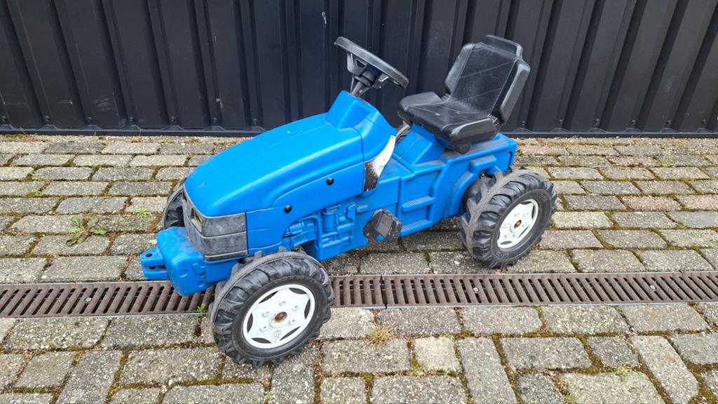 Blauwe traptractor voor kinderen, Ophalen, Gebruikt, Trapvoertuig