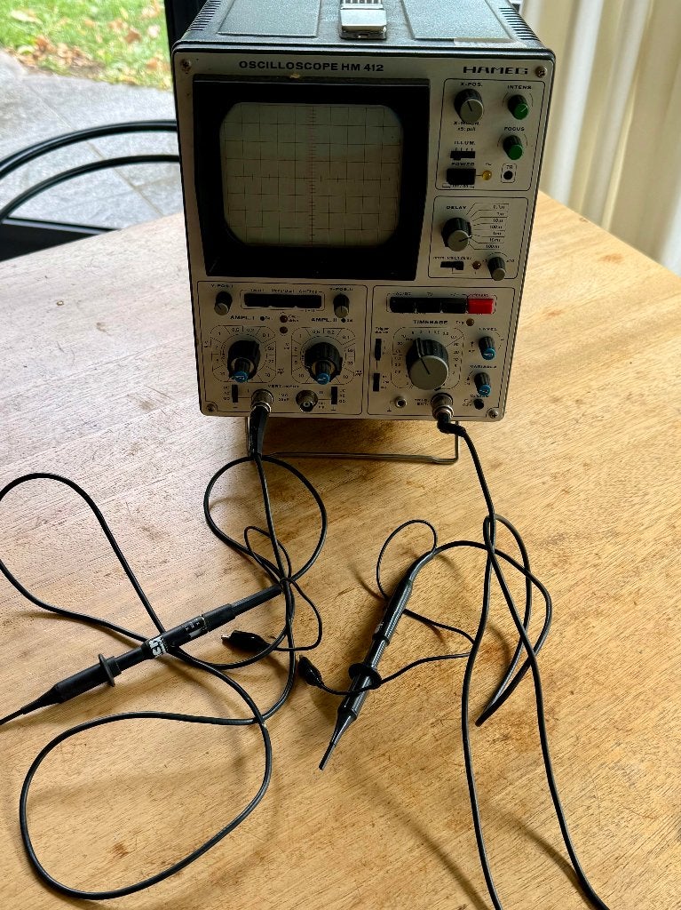 Hameg HM 412 Oscilloscoop met probes, Ophalen, Zo goed als nieuw, Overige meters