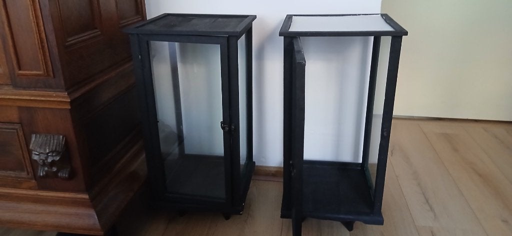 VITRINE KASTJES, Huis en Inrichting, Ophalen, Minder dan 50 cm, Gebruikt, Glas