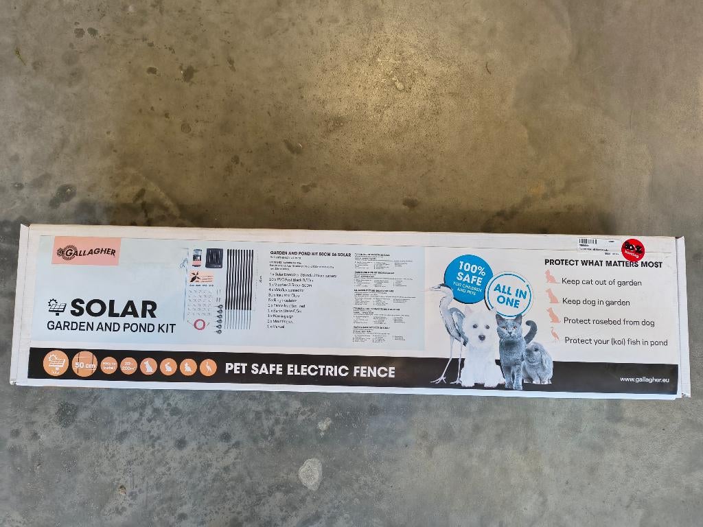 Gallagher tuin en vijverkit 50cm solar, Toebehoren