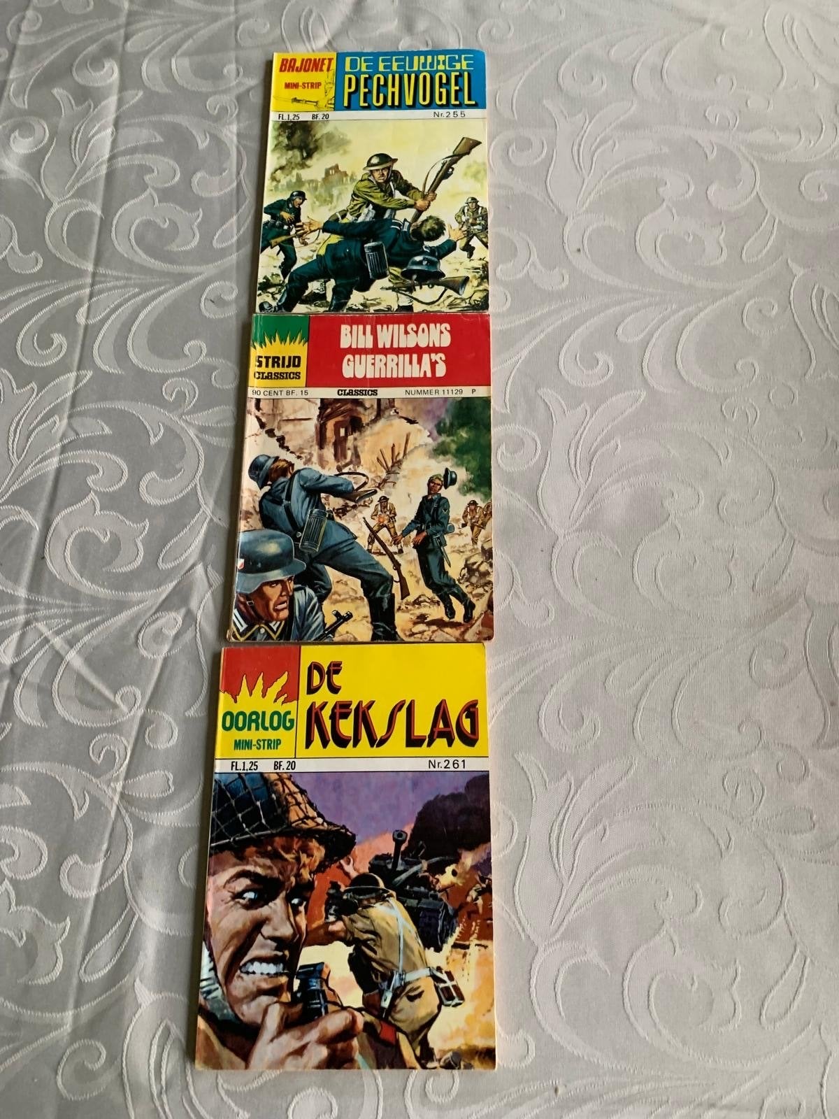3 Oorlog Mini-Strips: De Eeuwige Pechvogel, Guerrilla's, Kek, Meerdere stripboeken, Ophalen of Verzenden, Gelezen