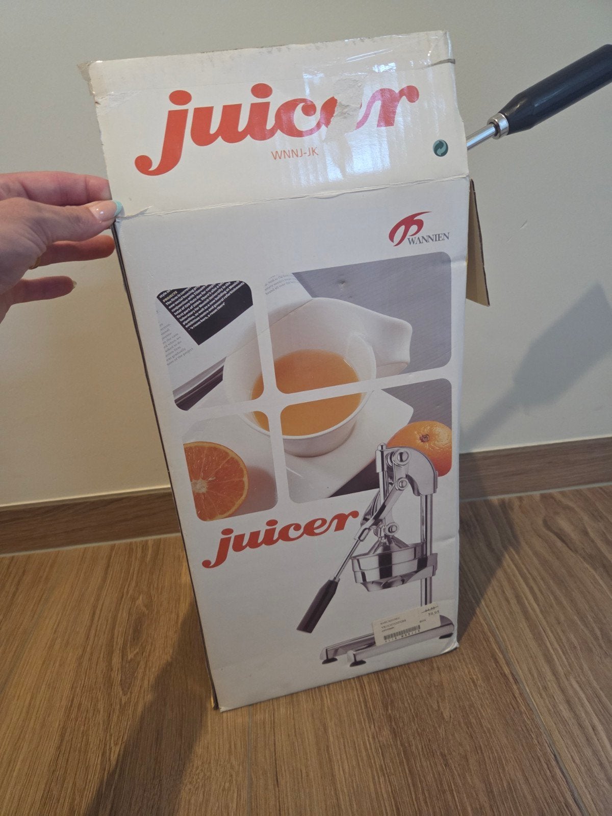 Professionele handmatige citruspers - Roestvrij staal, Ophalen, Zo goed als nieuw