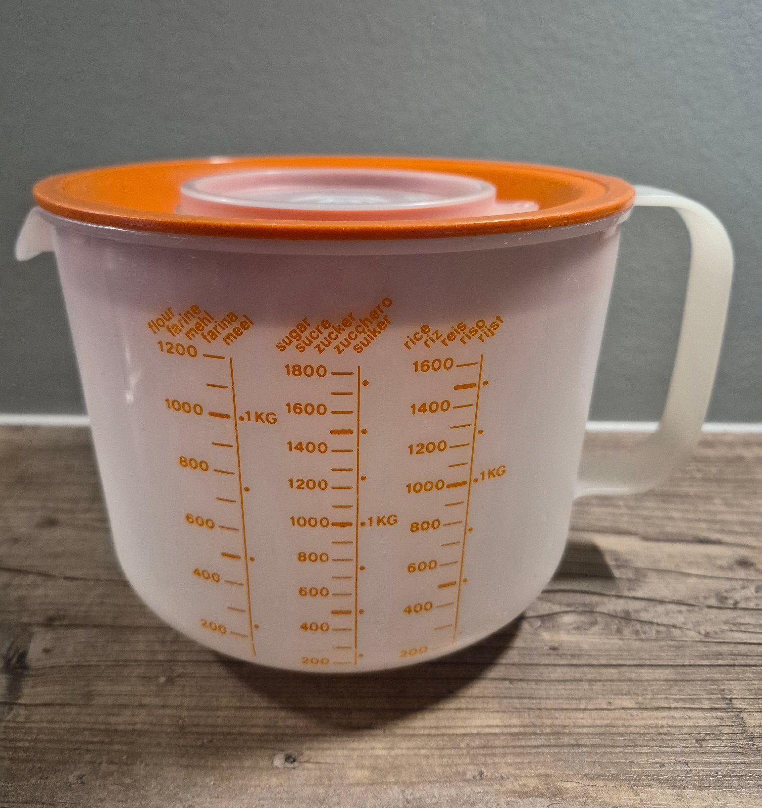 Mix-n-meet 2 liter (beslagkom) Tupperware, Ophalen of Verzenden, Oranje, Beker of Kan