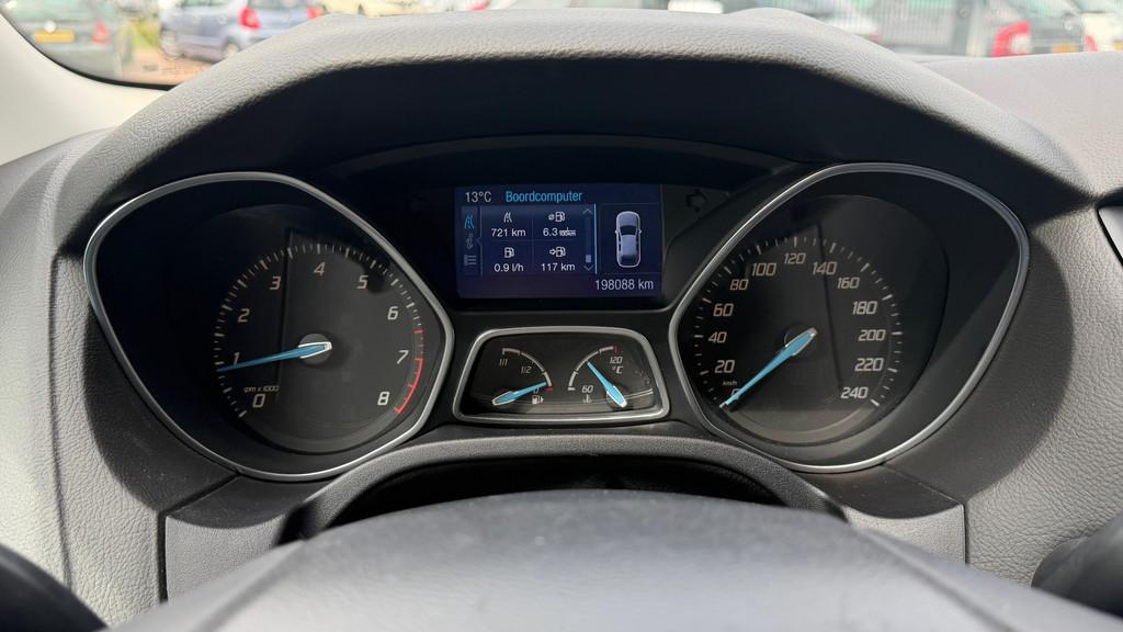 Ford Focus Wagon 1.6 EcoBoost Lease Titanium Airco|Trekhaak|, Auto's, Ford, 1258 kg, Gebruikt, 4 cilinders, Origineel Nederlands