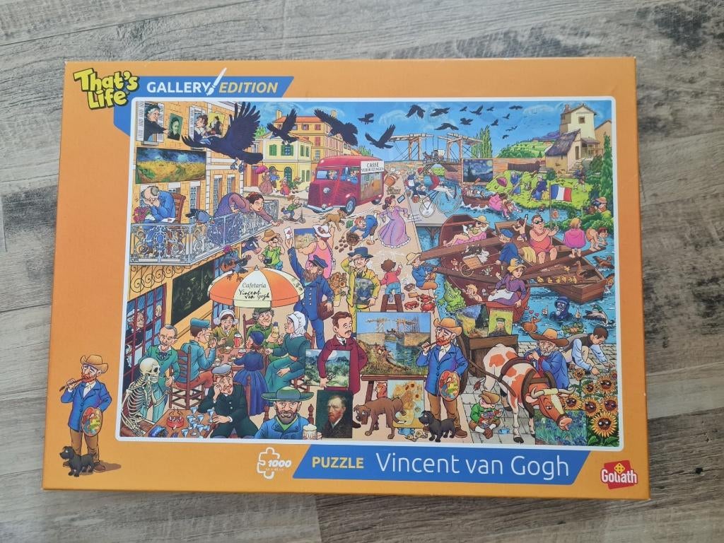 puzzel Vincent van Gogh 1000 stukjes, Ophalen of Verzenden, 500 t/m 1500 stukjes, Zo goed als nieuw